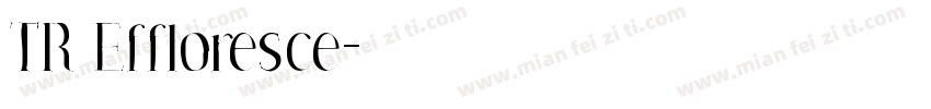 TR Effloresce字体转换